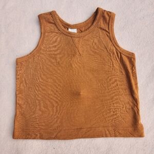 NWT Kate Quinn Gold Oak Topstitch Tank